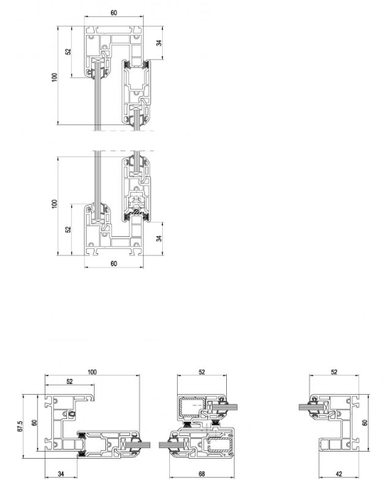 nomo rail system aluplast